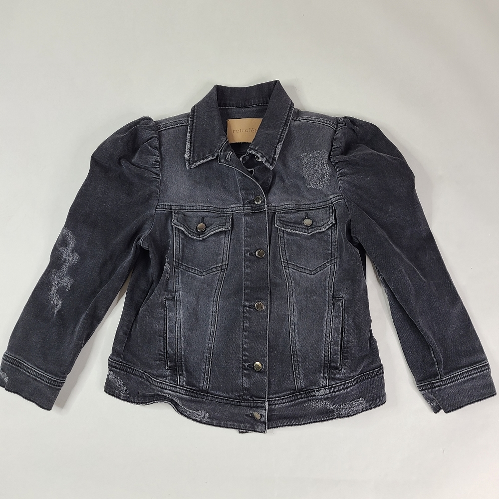 Retrofete Ada denim Jacket distressed grey - Picture 3 of 6